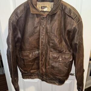 Wilson Adventure Bound Flight Aviator Leather Men Jacket